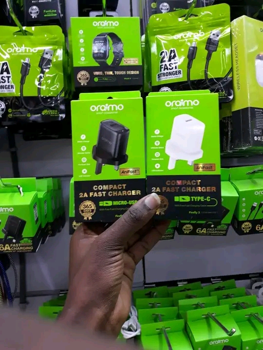 the Oraimo Compact 2A Fast Charger